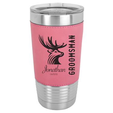 Custom Leatherette Groomsmen Tumbler